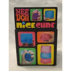 Nee Doh Nice Cube Super Solid Squish – Blue NIB SEALED
