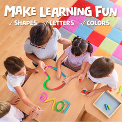 BUNMO Pop Tubes – Sensory Toys – Fidget – Imaginative Small, Multicolor