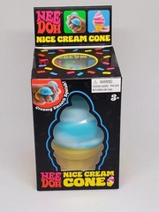 Nee Doh Nice Cream Cone Squishy Toy Blue Brand New in Box