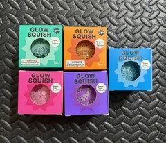 J’Adore Glow Squish Squishy Squeeze Toy Balls New Lot of 5 Different Colors NEW