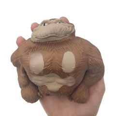 TikTok Monkey – Funny Brown Gorilla Stress Relief Toy, Squeeze Small,