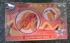 Sunny Days Jumbo 2 IN 1 HOT DOG Squish 6″ Viral Summer Squishy Toy New 2026