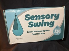 Aokitec Sensory Swing Blue Tactile Sensory Toy for Kids Ages 4-11 Indoor Outdoor