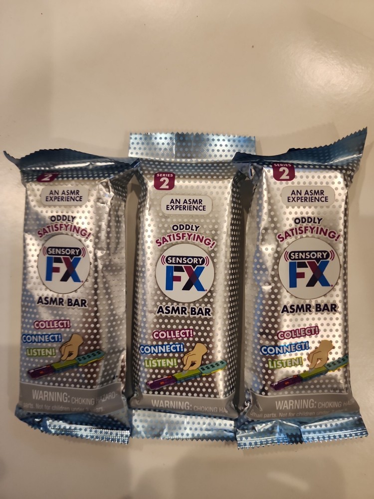 Sensory FX ASMR Blind Bag Bars Lot of (3) Oddly Satisfying Sounds (Series 2) NIB