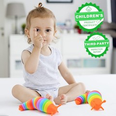 Cevioce Fidget Slug Toy, Sensory Toy for Kids & Adults, 1 PC…