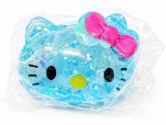 New Hello Kitty Head Sugar Squishy Glitter Squeezy Toy BLUE