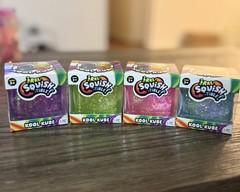 Irresquishtible! Kool Kube Squishy Viral Glitter Cube Fidget Toy Needoh Inspried