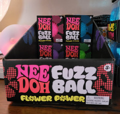 4x NeeDoh Fuzz Ball Flower Power