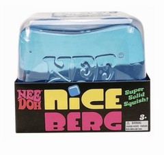 LOT OF 5 – NeeDoh Nice Berg Blue Giant Nee Doh Niceberg Solid Squish Cube