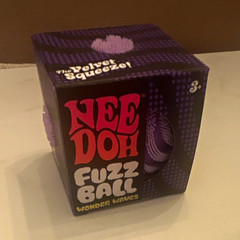 Schylling NeeDoh Fuzz Ball Wonder Waves Velvet Squeezer Purple Ages 3+ 26027HY