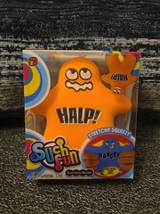 LOT OF 3 Jaru Suction Dudes, Orange, Pink, Green Stretchy Squeezy Fidget Toys