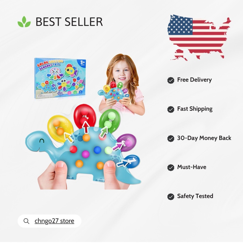 Portable Color Sorting Sensory Fidget Toy for Kids – Enhance Motor Skills Fun