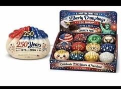Liberty Dumplings 250th Anniversary 12 Pack Patriotic Decor Squishy Set Sealed