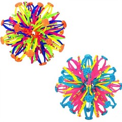 2PCS Expandable BreathingColorful Inflatable Ball Small, 2pcs