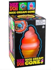NeeDoh Nice Cream Cone Orange Squishy Stress Toy Schylling NEW Fidget Sensory
