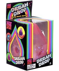 Nee Doh Dream Drop Pink Squish Squeeze Toy, Ages 3+, 4-7, 8-11, 12-16, 17+