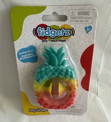 Fidgetz Pop Snapz Compact/Small Sensory Tactile, Auditory Toy Pineapple