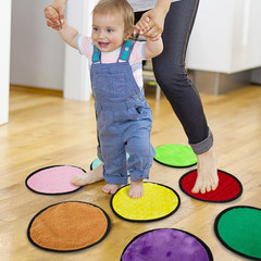 16 Set round Sensory Mini Mats Textured Sensory Tiles – Sensory Toys for Autisti