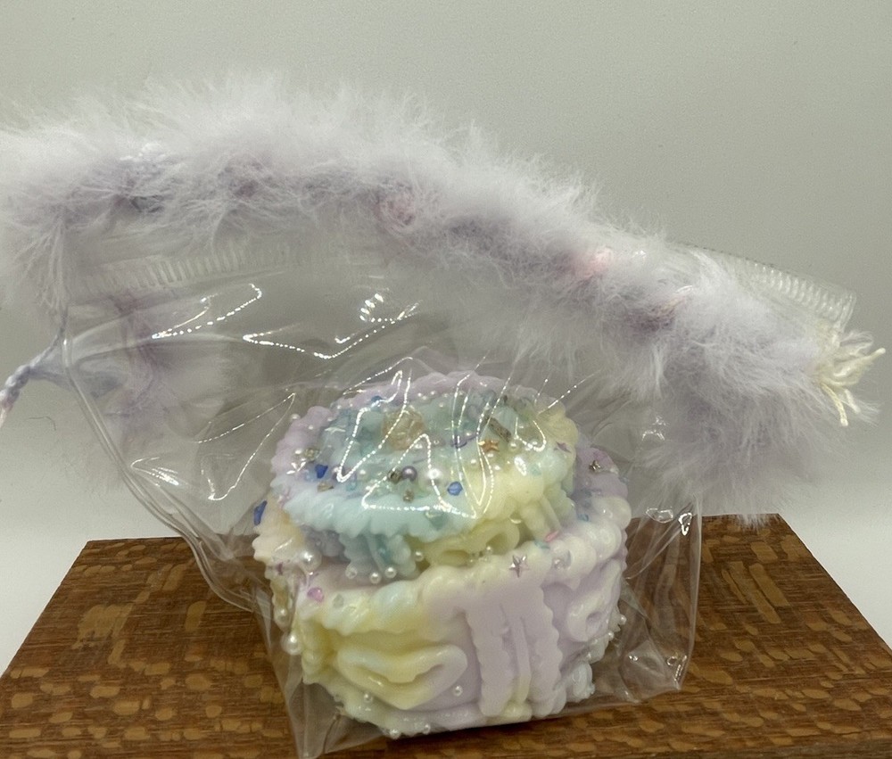Taba Squishy Wedding Cake With Feather Closure-Creamy Texture- Embellish Fidget