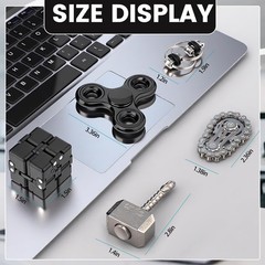 5 Pcs Fidget Toys Teen & Adult Metal Fidgets Spinner Cool Hammer Hand…
