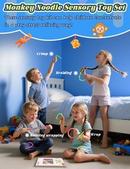 10 Pack Sensory Toys for Kids – Upgraded 0.55 inches, Multi-colored