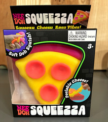 Schylling NeeDoh Squeeza, Squishy Pizza, Authentic, Brand New-Unopened
