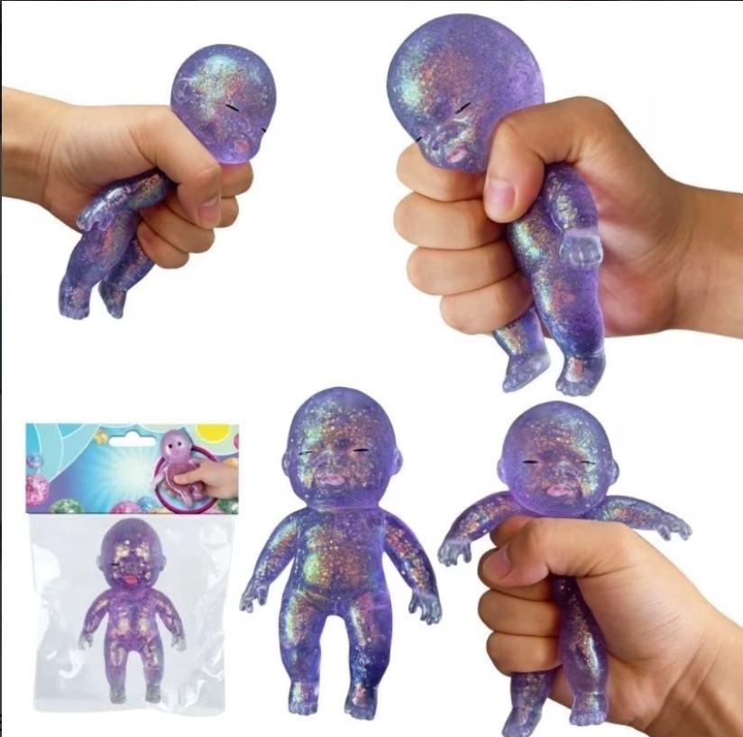 Sugar Swaps Baby Squishy Giant Baby Purple Squeeze Toy VIRAL *NEW*
