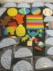 Pop It Lot Sensory Toy Lot of 41 Fidget Pop It Stress Relief Assorted