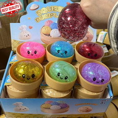 New 4x SUGAR Glitter MINI Dumpling Squishy Bundle Lot Squeeze Toys