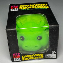 IN HAND NeeDoh Barnyard Squishers GREEN COW Rare Flash Drop Tractor Supply NEW!