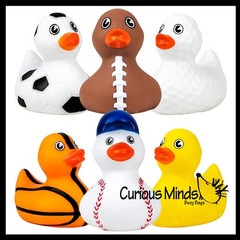 6 Regular 2″ Marble Print Rubber Ducks – Rubber Duckies – Cute Novelty Prize Re