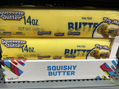 Toymendous Squishy Butter Squeeze Toy, Salted 14 oz, Yellow, Ages 4+