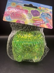 Sugar Swaps Building Blocks Green Glitter Squishy Sensory Fidget Toy ORB NEW (1)