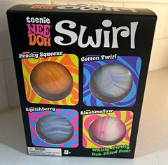 Schylling NeeDoh Teenie Swirl, 4 Pack