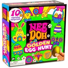 Nee Doh Golden Egg Hunt Easter Game, 10 Squishy Surprises Ages 3-5