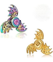 2pc Dragon Wings Eye Tri Metal Fidget Spinner With Storage Case Hand Spinner