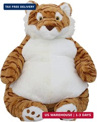 Tiger Weighted Stuffed Animals, 21.5″ 5.2 lbs Weighted Tiger Plush Large Weighte