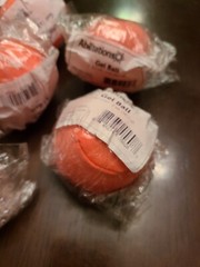 Abilitations Gel Ball, 2 Inches, 2 Ounces, Orange, LOT of 7, All New and Sealed