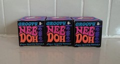 NEEDOH 3pc Mini – Groovy Jewel Super Sparkly Squish Pink Purple Blue 💜🩷💙