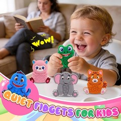 12 Pack Animal Sensory Toys for Kids Toddlers, 2.36*2.63 inches, Multi-color
