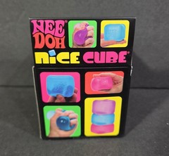 Nee Doh Nice Cube -Super Solid Squish! (Blue) Factory Sealed, Free Shipping #3