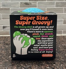 Schylling Super NeeDoh Groovy Glob Sensory Squishy Fidget Blue *FACTORY SEALED*