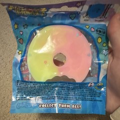 ORB MoCheez Treatz Soft Squeezy Donut Tactile Squeeze Toy Pink Yellow