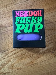 Purple Funky Pup Nee Doh by Schylling, NIB, fidget, squish toy, NEW