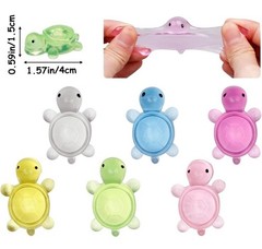 Therapy Shoppe Tiny Squishy Squeeze Turtles 6 Piece 1” Fidget Stress MADE IN USA