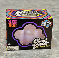 NEW Nee Doh Cloud Pleaser Soft Doh Squish Squeeze Toy Iridescent Purple RARE