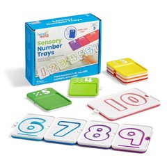hand2mind Sensory Number Trays, Learning Numbers for Kids, Medium, Multicolor