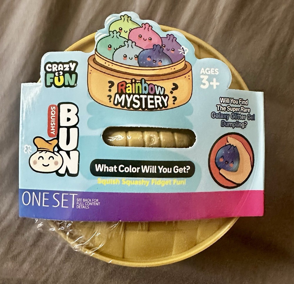Ships ASAP! Squishy Bun Rainbow Mystery NEW Dumpling Hallmark Sealed
