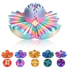Gear Ball, 3D Printed Sphere Fidget Toy, Sensory 3.15inches, Rainbow