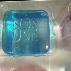 AUTH!! Schylling NeeDoh Nice Ice Baby 4 pack, Mini Nice Cube 1Pink 2Blue 1Purple
